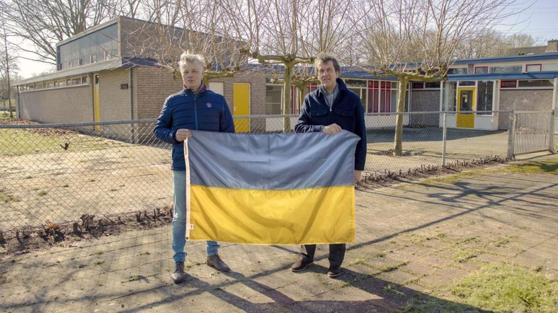 Wilco Lindeboom en Rob Aa van Stichting Raalte Viert Vrijheid willen Oekraïnse vluchtelingen helpen