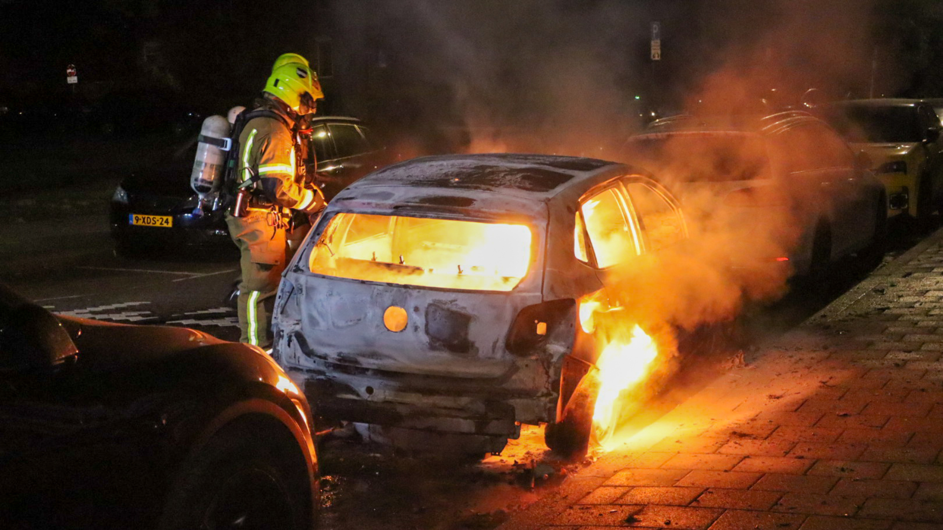 De brand was niet makkelijk te blussen.