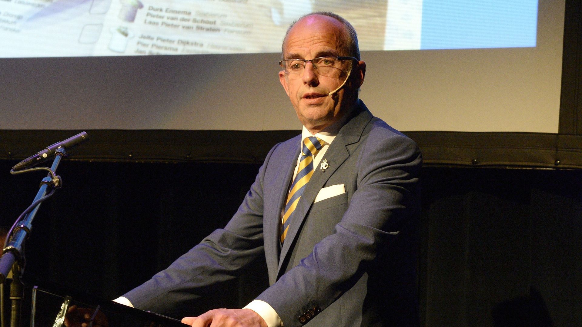 Voorzitter Ids Hellinga eerder, bij de loting