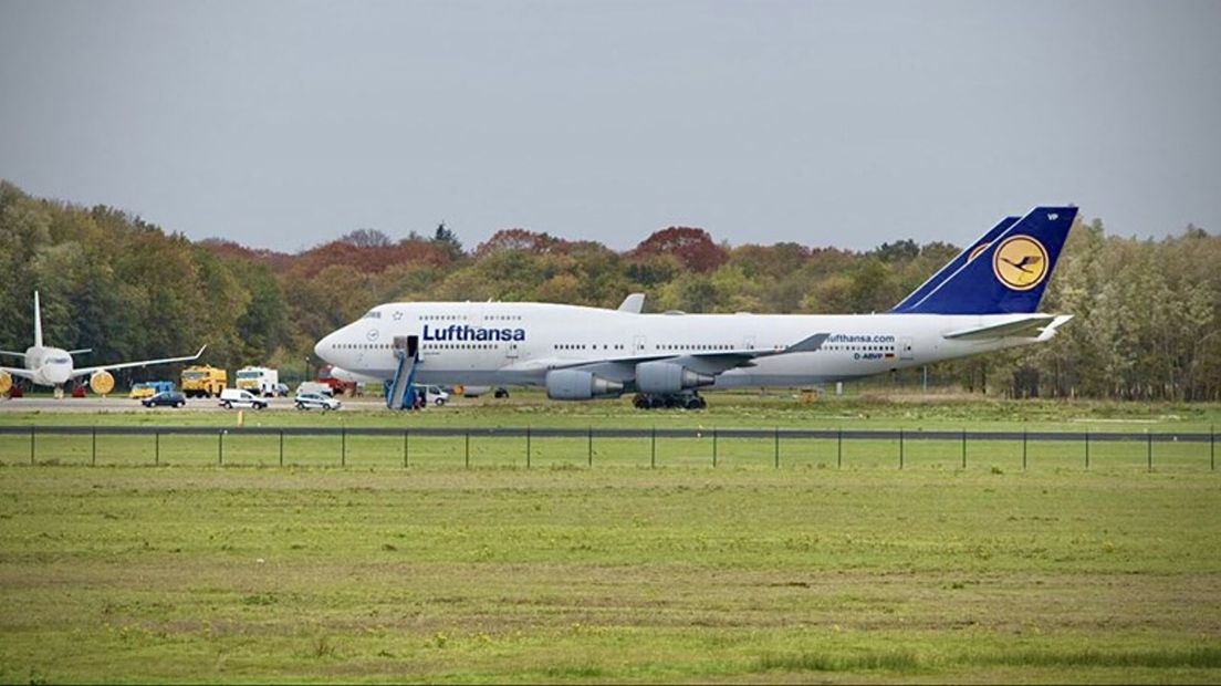 Een van de Boeing 747's van Lufthansa