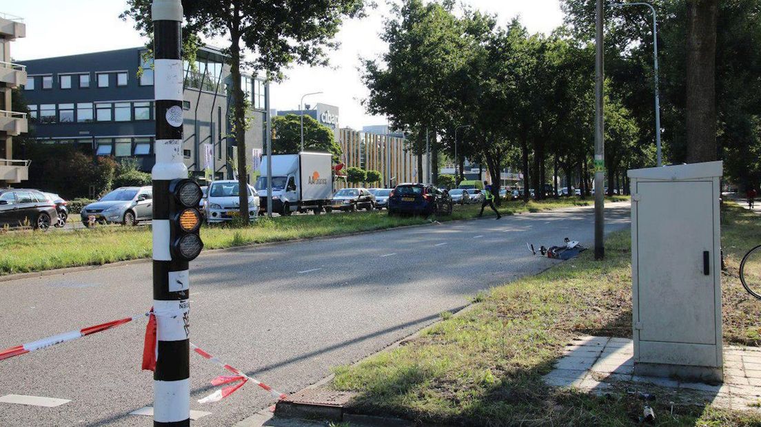 Een fietser raakte bij het ongeval gewond