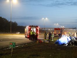 Dodelijk ongeluk op A27, snelweg vanaf Bilthoven afgesloten
