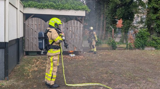 Afvalcontainer in brand bij voormalig restaurant in Doetinchem