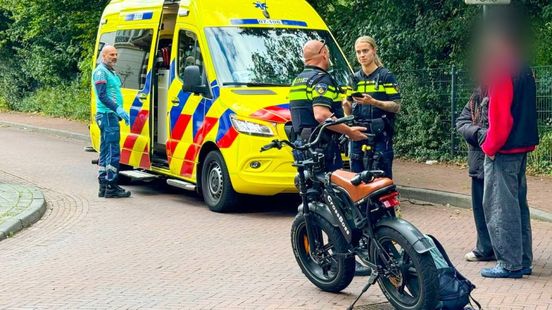 Fietsster gewond na botsing met fatbike. Fietsster gewond na botsing met fatbike.