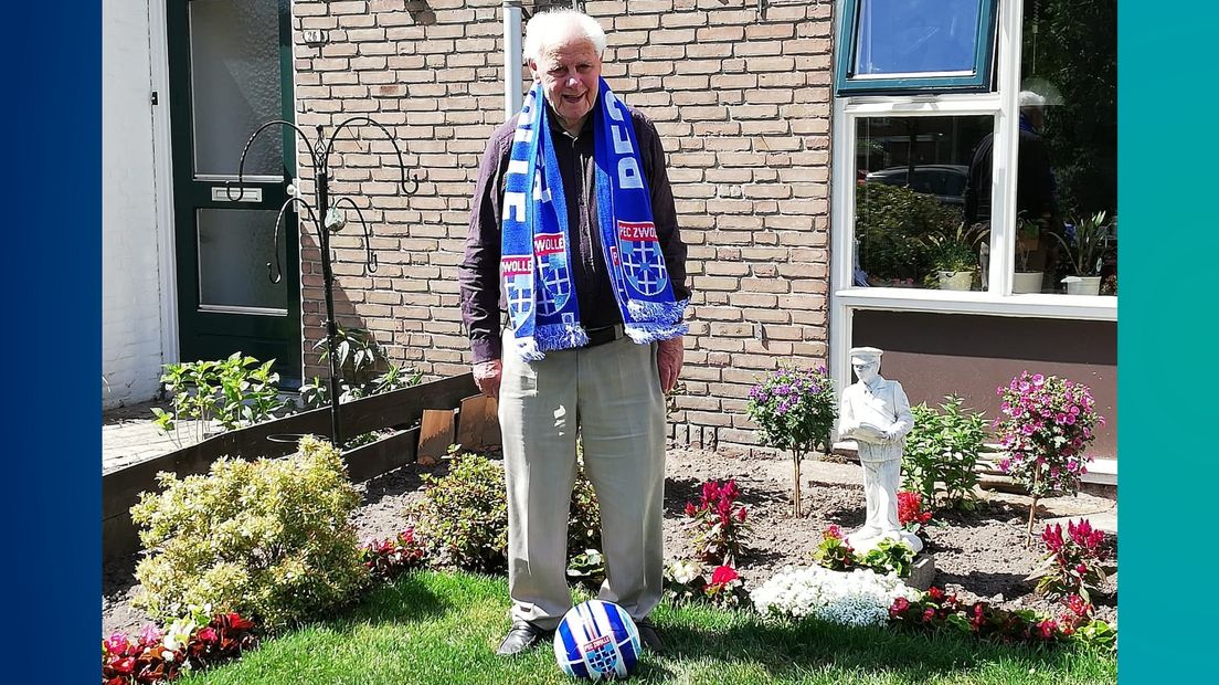 Alois Wessel (85) is de oudste seizoenskaarthouder van PEC Zwolle