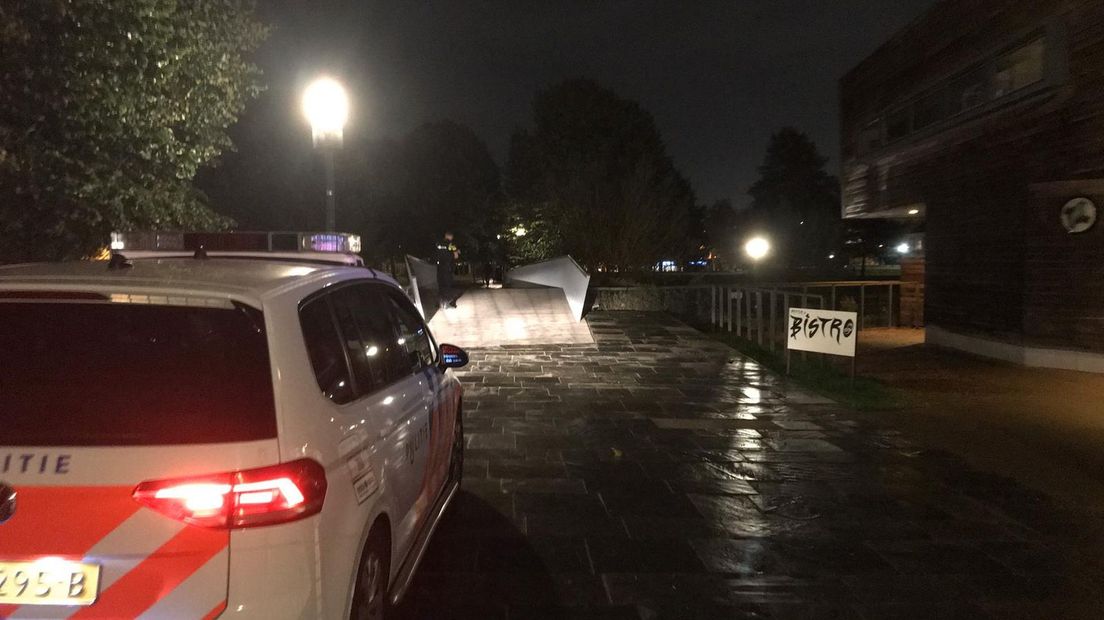 Politie in het Griftpark.