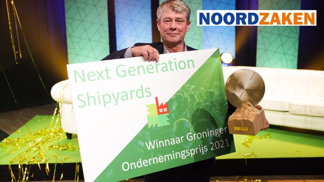 De winnende directeur Albert Keizer van Next Generation Shipyards