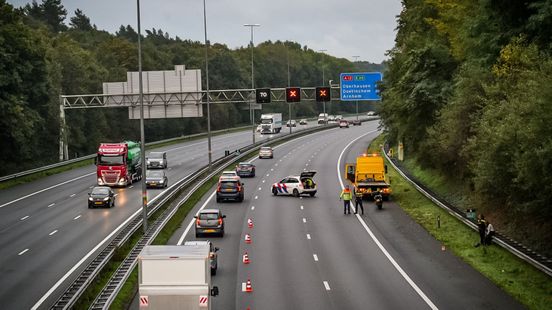 Motorrijder onderuit op A12 • zware crash op N325