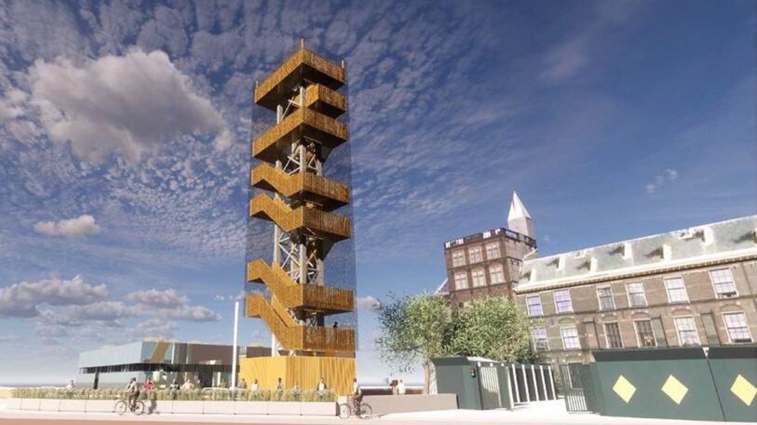 Een impressie van de uitkijktoren bij het Buitenhof