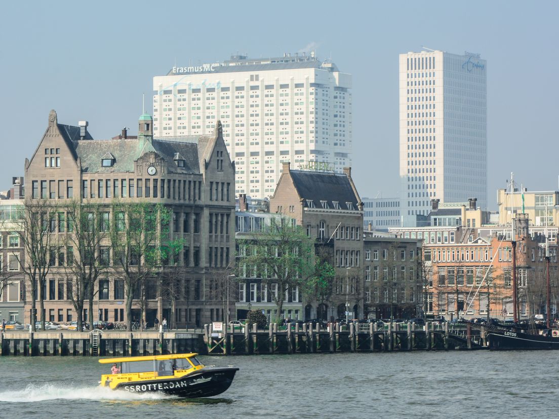 erasmus mc vanaf de maas Rotterdam