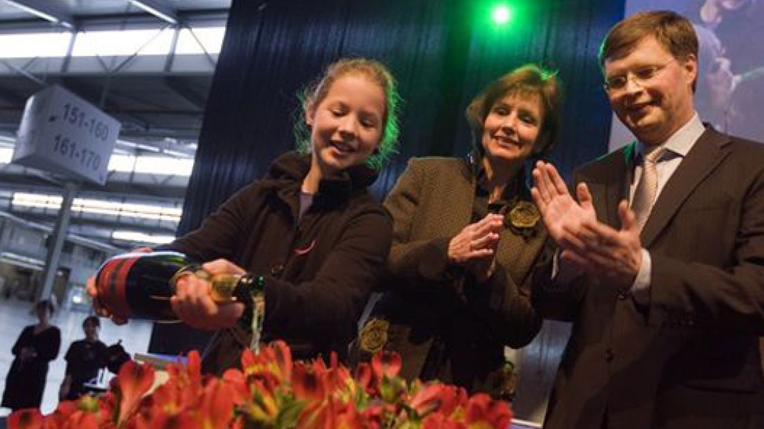 Eigen bloem voor dochter Balkenende