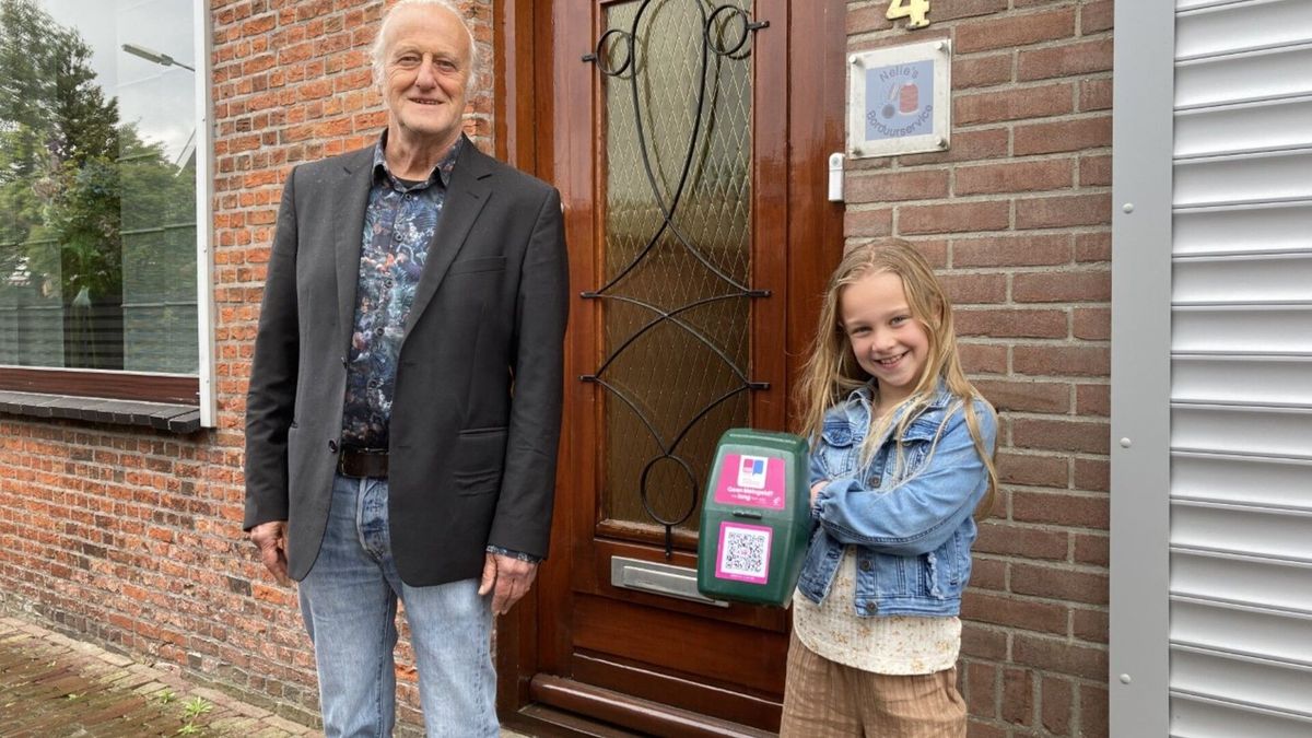 Puk (9) uit Wemeldinge is expert in collecteren: 'Je moet vrolijk lachen en grapjes uithalen'