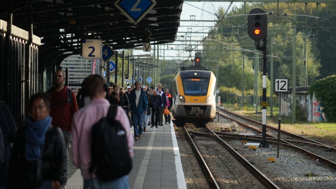 De trein vanuit Groningen rijdt niet verder dan station Meppel