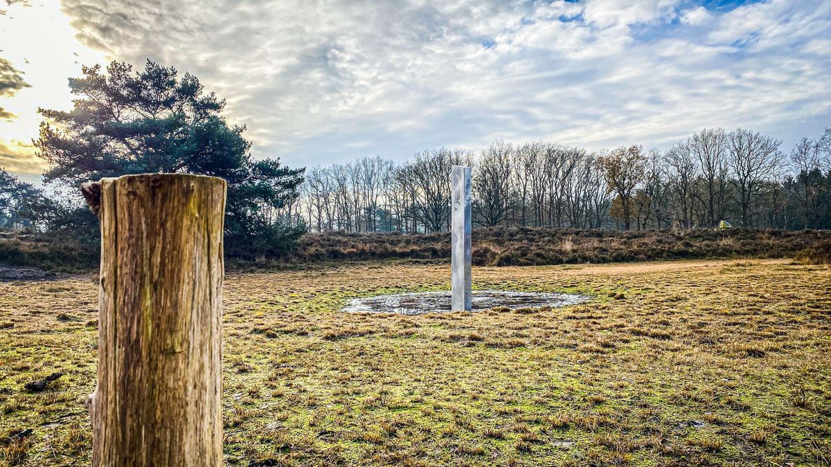 Mysterieus monoliet-achtig object duikt op in Fryslân bij Oudehorne