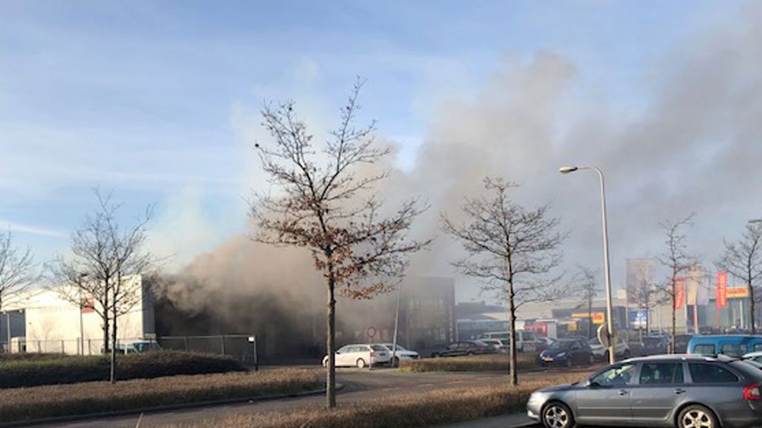 Brand bij Brouwers Tours in Noordwijk