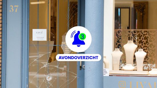 Overval op juwelier, Glazen Huis naar Arnhem en vrachtwagen vast op dijk op donderdag 11 juni