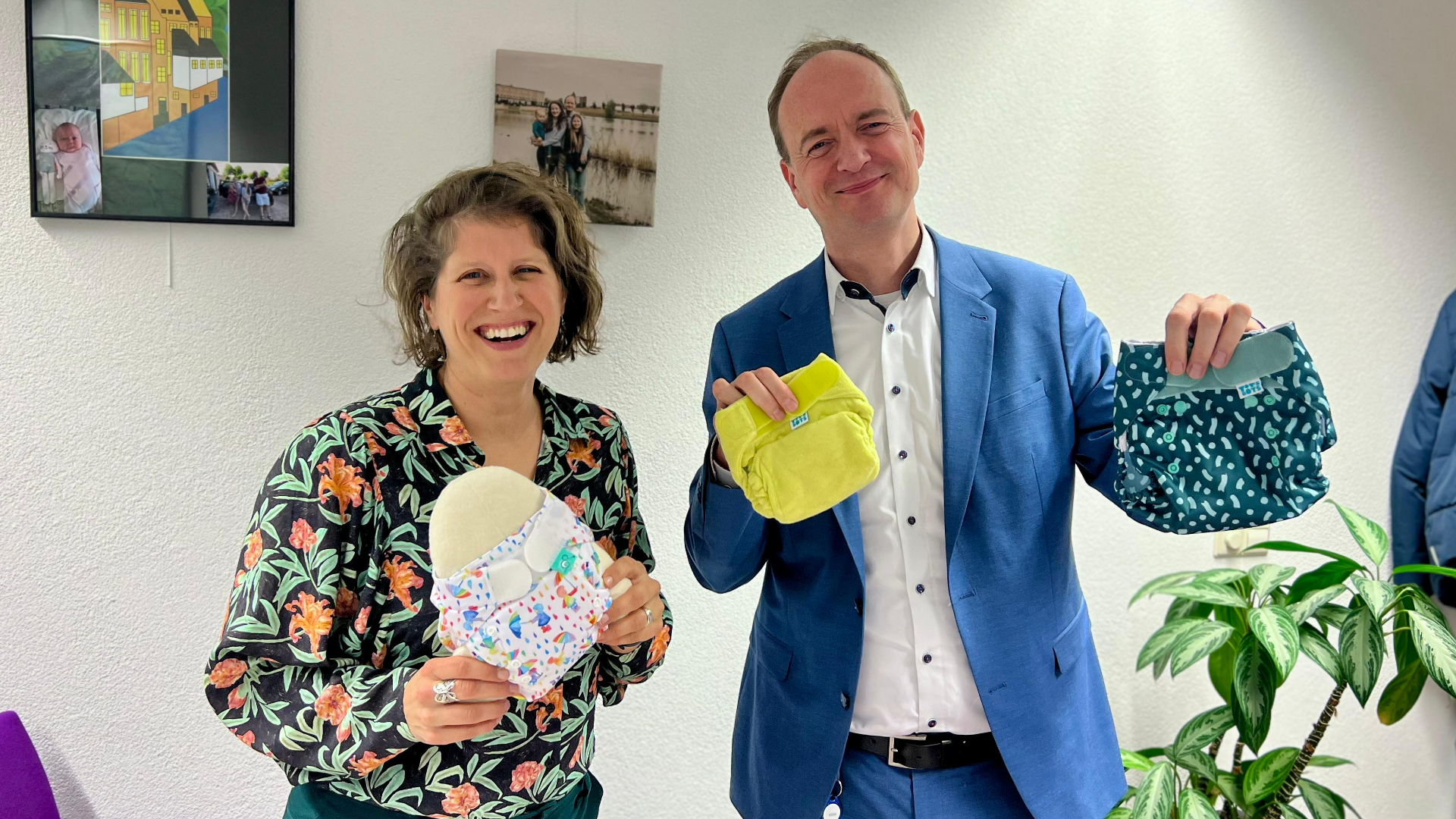Wasbare luiers vies en veel werk? Nee hoor, zegt de gemeente Houten