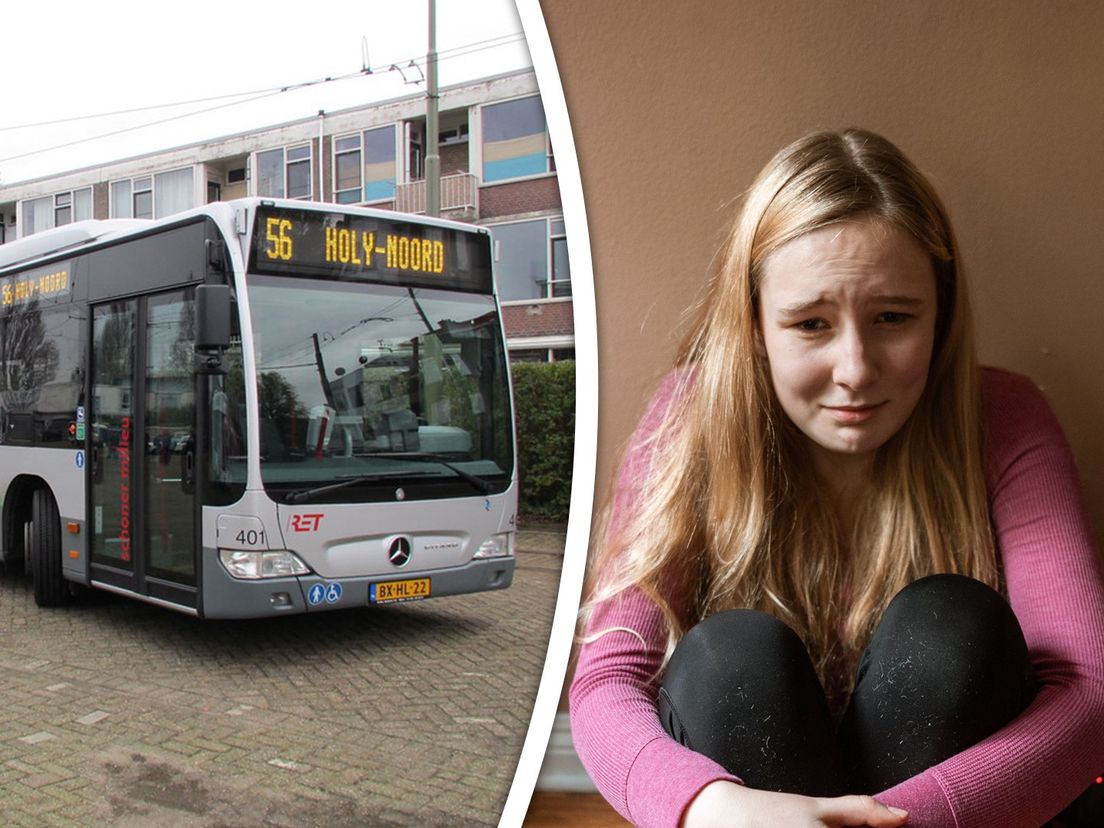 Foto ter illustratie: Tessa beleeft nare moment in de stadsbus door Rotterdam