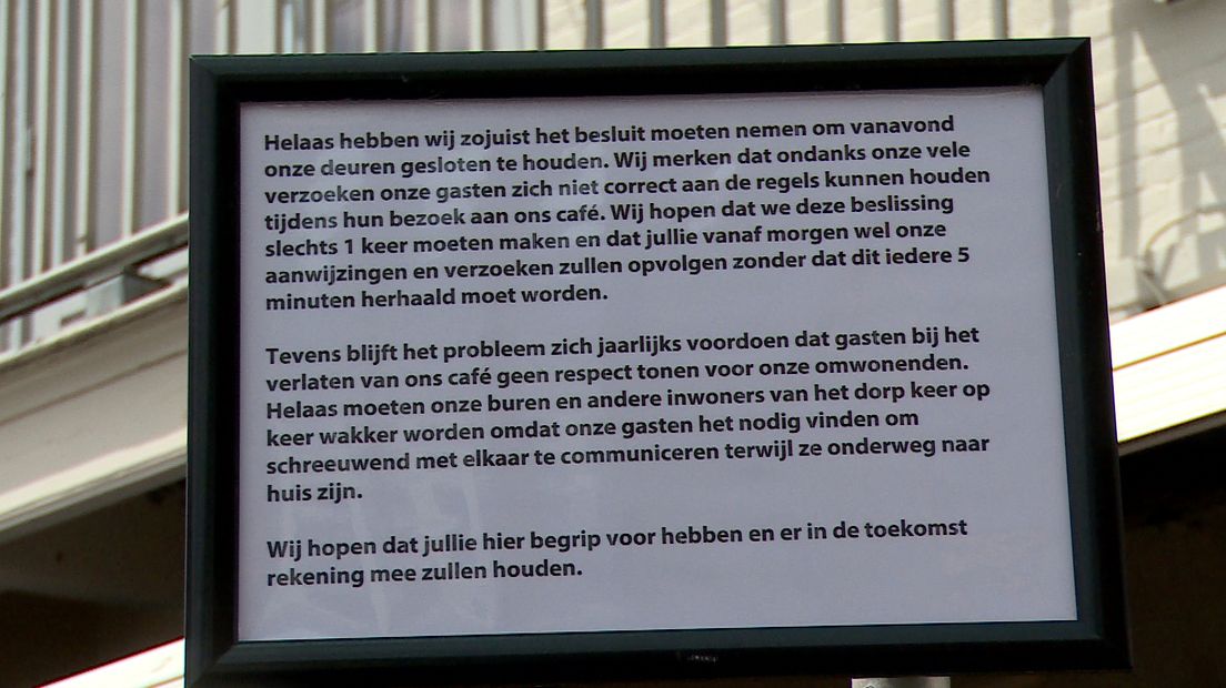 Tramzicht toont de teleurstelling met boodschap voor klanten