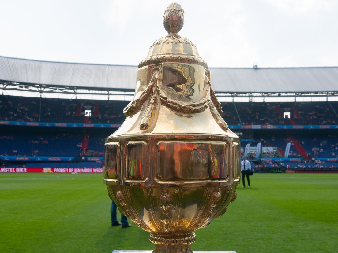 Feyenoord won in 2017/2018 de jubileumfinale tegen AZ, de Gouden KNVB Beker
