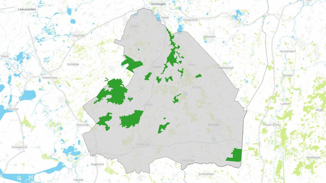 Stikstofkaart Drenthe