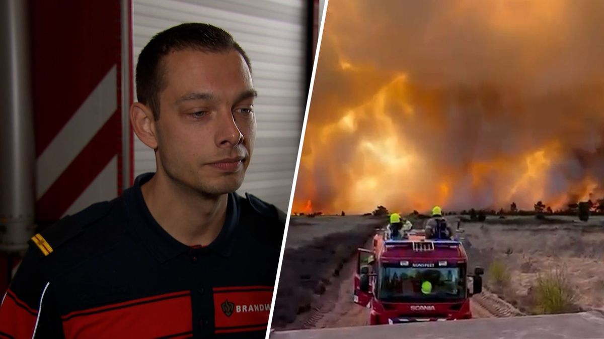 Marthyn streed als brandweerman tegen de vlammen bij 't Harde: 'Als je zo'n wolk ziet weet je dat he