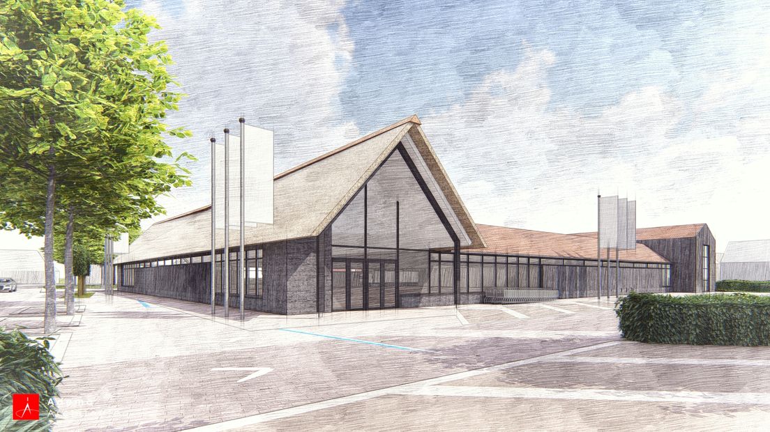 Schets supermarkt Rolde