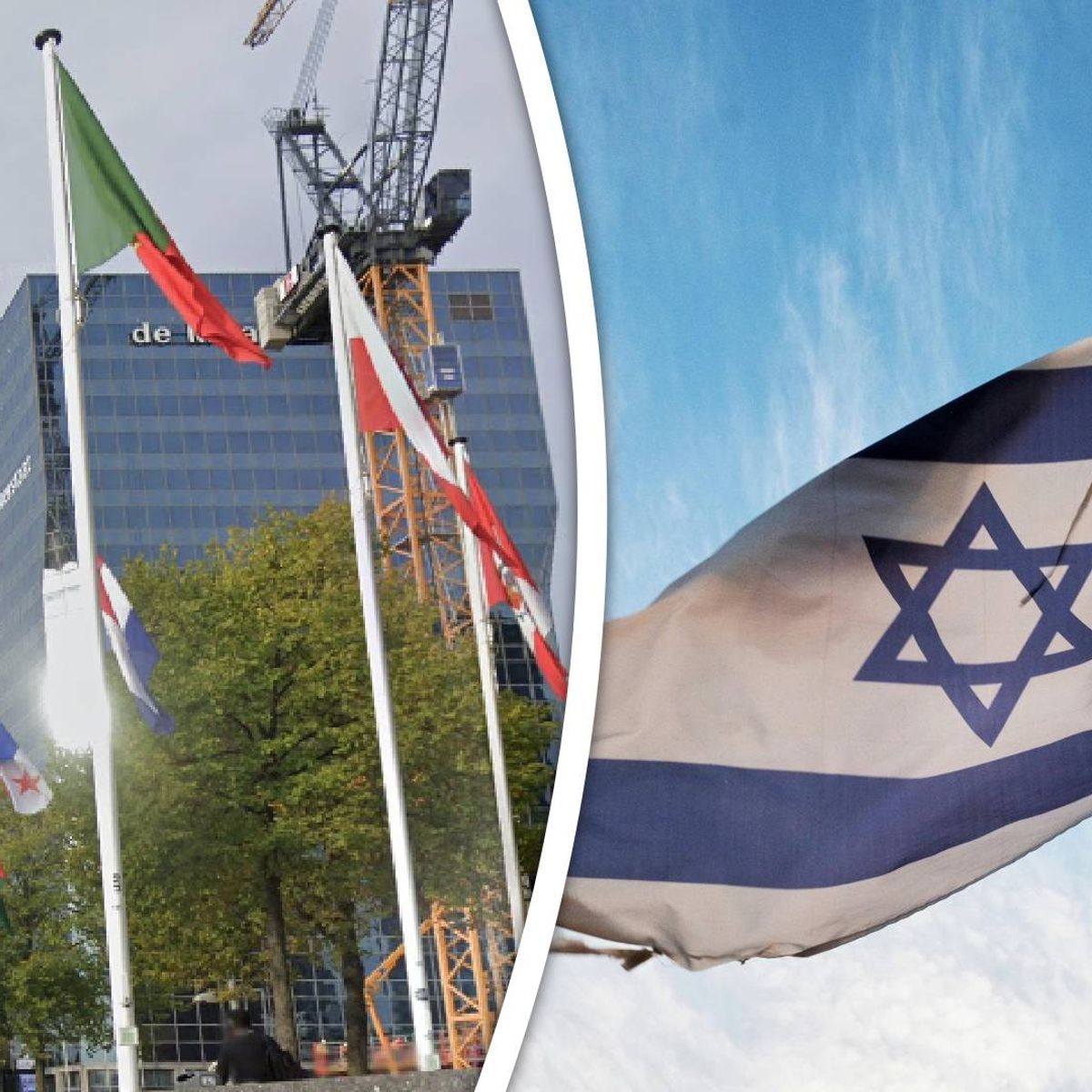 Israëlische Vlag Bij Vlaggenparade Opnieuw Weggehaald Rijnmond