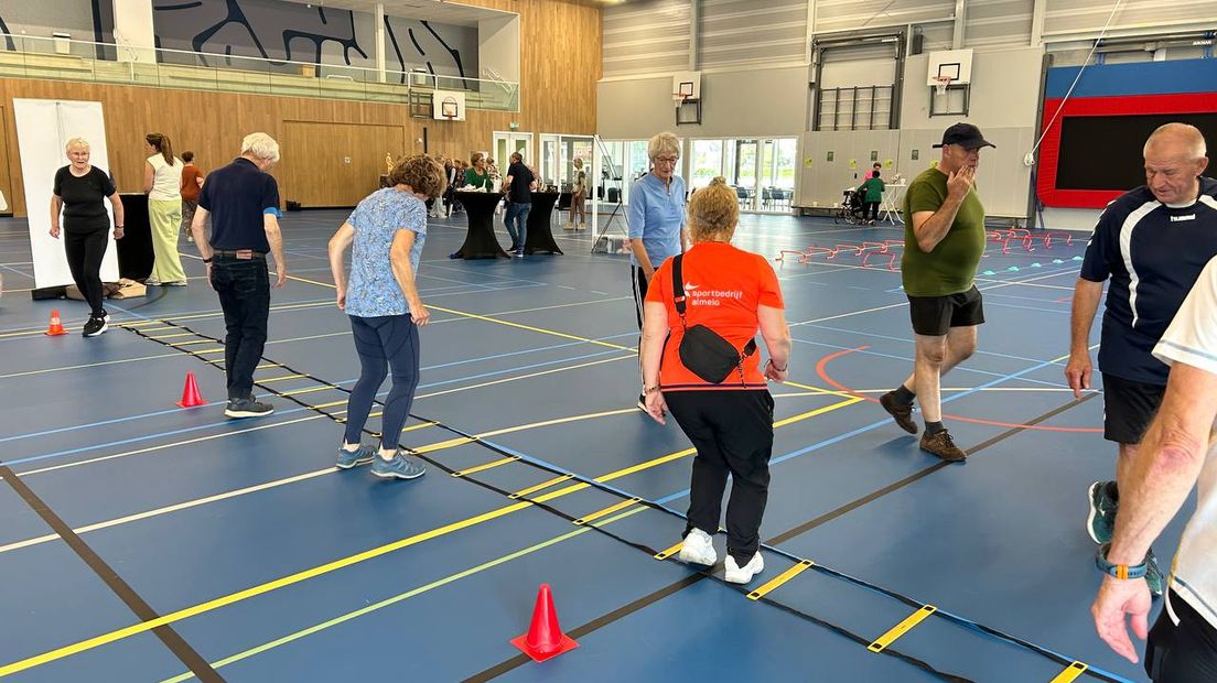 Onder meer het voetenwerk werd getraind.