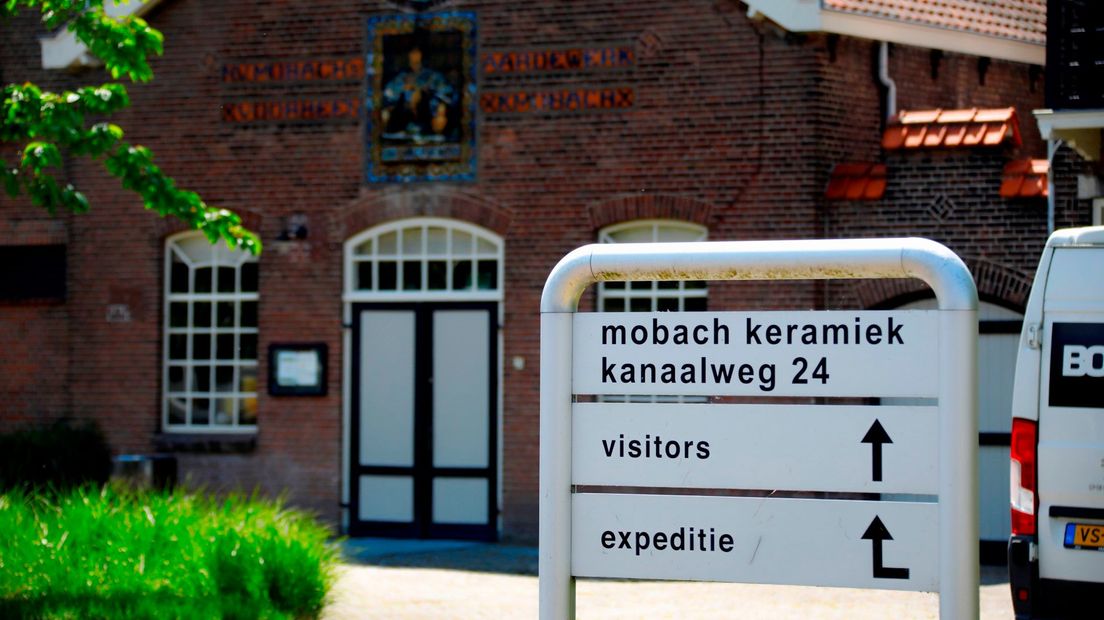 De aardenwerkfabriek Mobach aan de Utrechtse Kanaalweg.