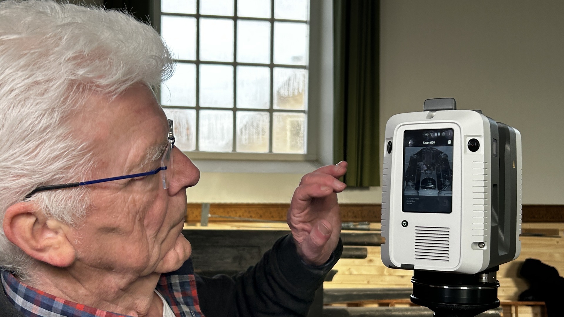 3D-scans fan tsjerke yn Heech: grêven foar ivich fêstlein