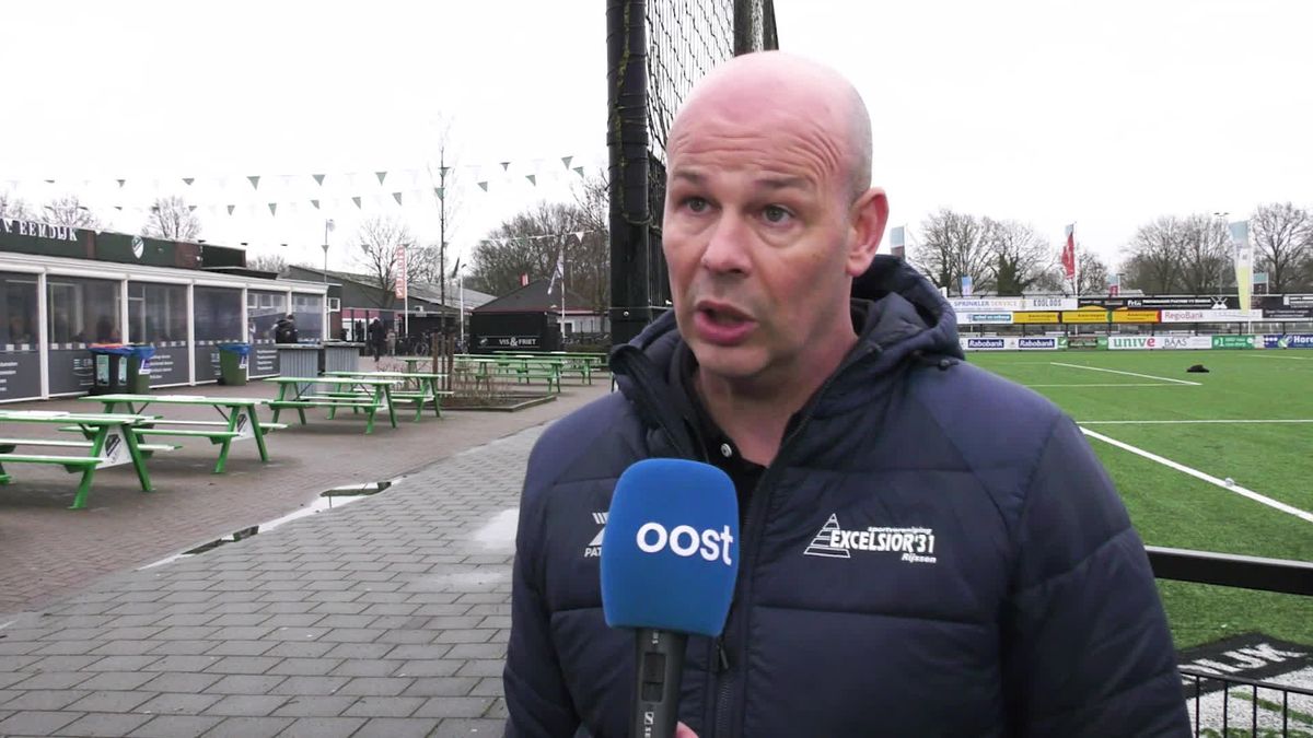 Trainer Michel Steggink na het gelijkspel van Excelsior bij Eemdijk
