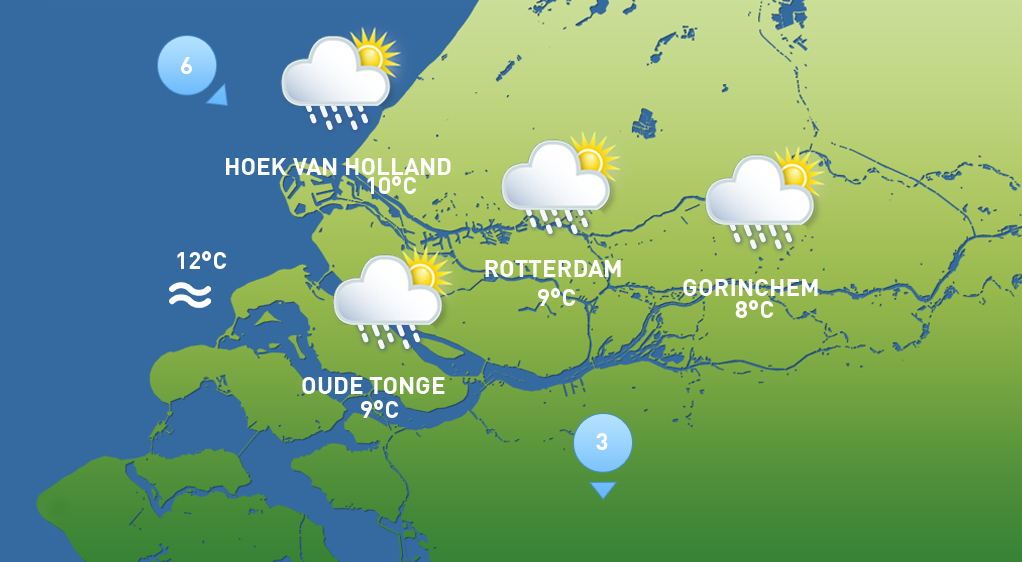 Het weer van maandag 17 november 2025