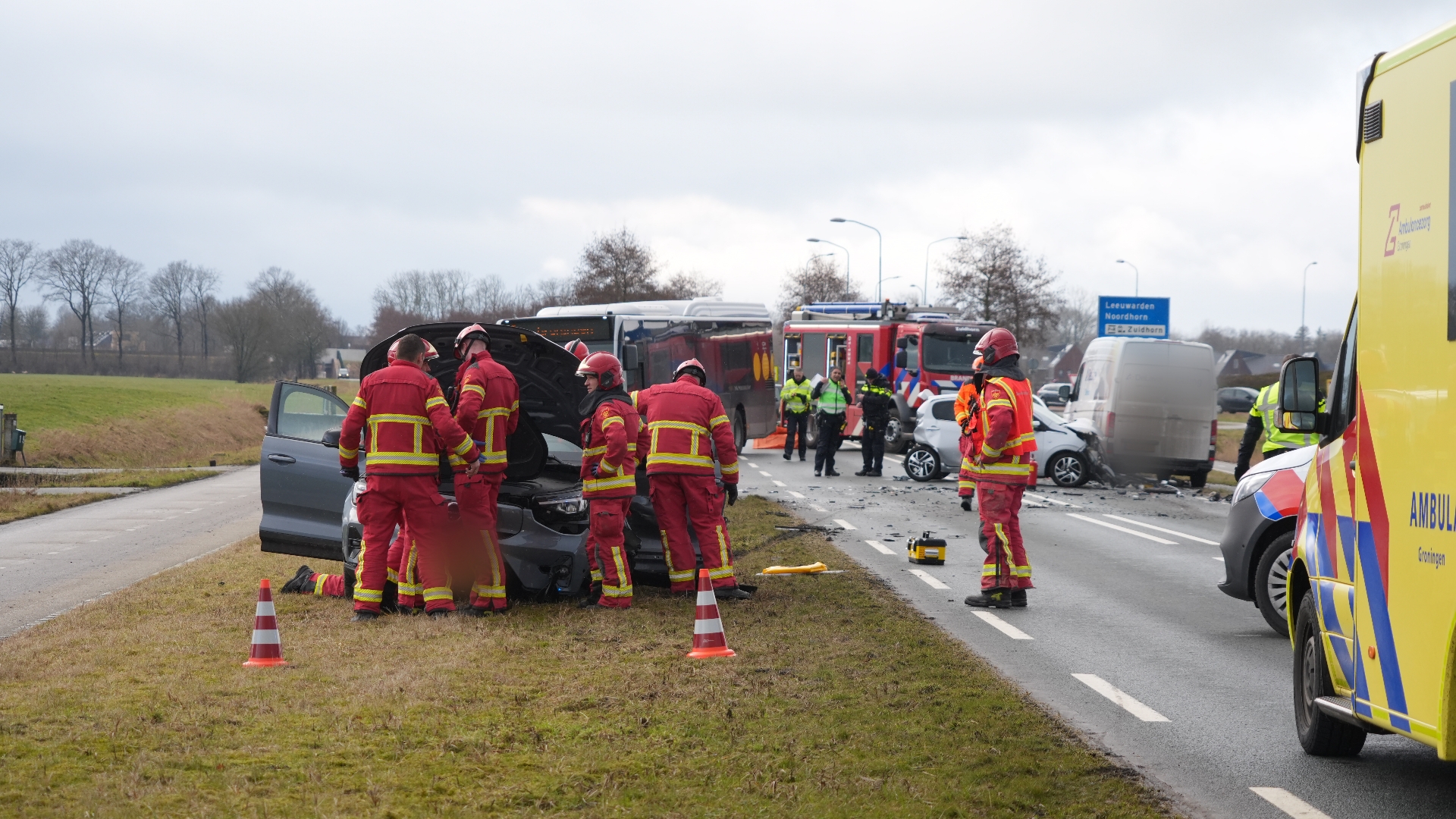 112-nieuws: N355 bij Aduard weer open na ongeval • Opnieuw inbraak op juwelier in Stad