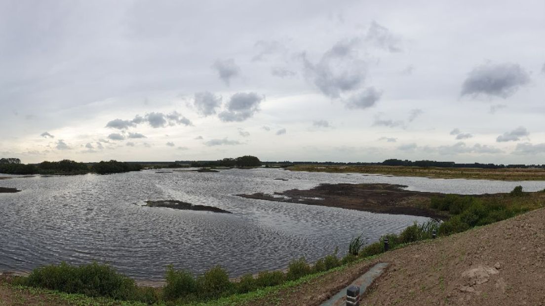 Het water in het natuurgebied Tusschenwater wordt handmatig op peil gehouden (Rechten: RTV Drenthe/Dylan de Lange)