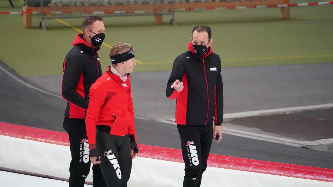 Erwin en Martin ten Hove tijdens een training