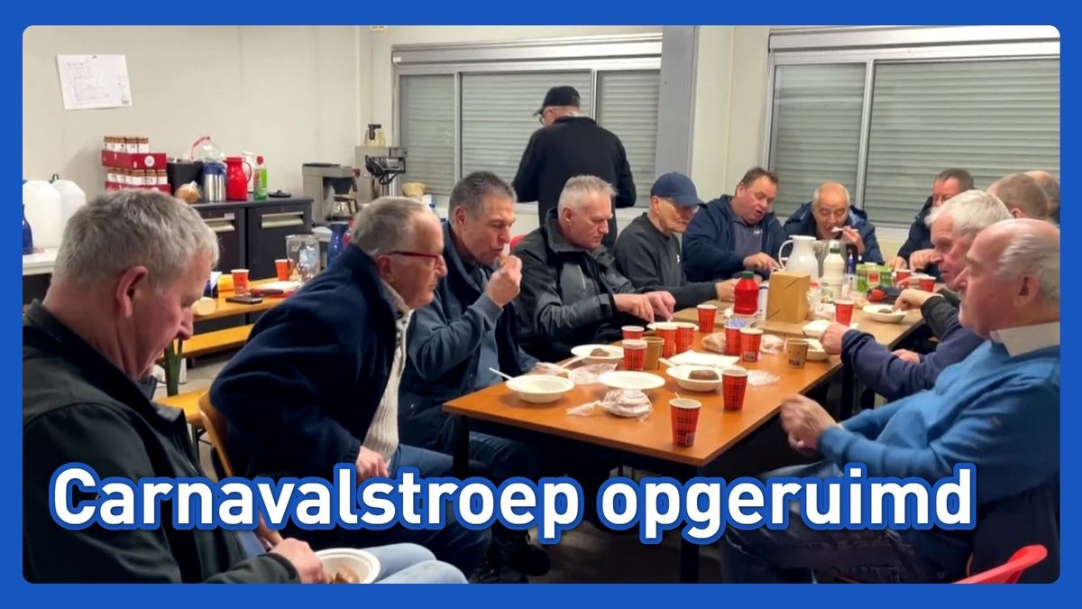 Dit zijn de mannen die de troep van carnaval opruimen