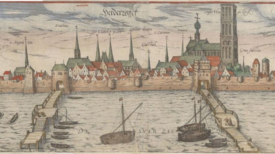 Harderwijk in de zestiende eeuw.