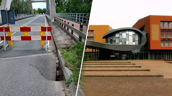 Brug bij Eefde per direct twee weken gesloten door zinkgat