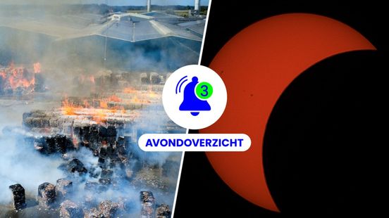 Bijzondere zonsverduistering, grote brand bij afvalverwerker en code geel op woensdag 12 augustus