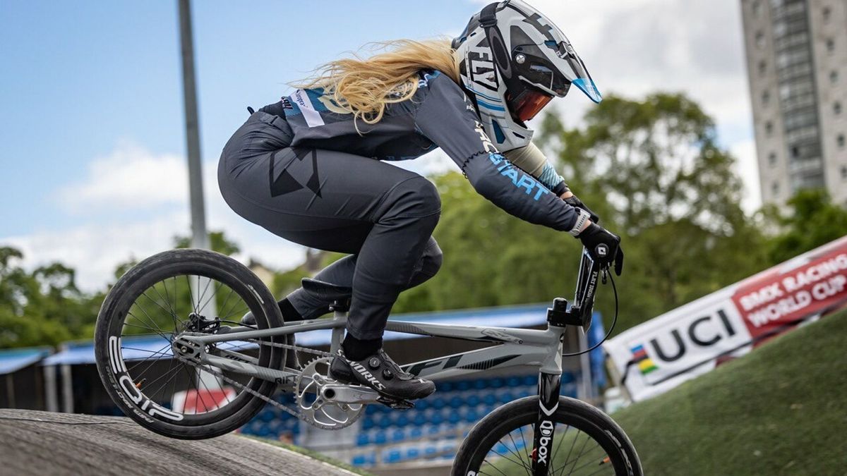 Na bronzen zaterdag nu een vijfde plaats voor BMX'ster Veenstra