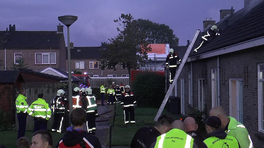 Brand in woning in Assen