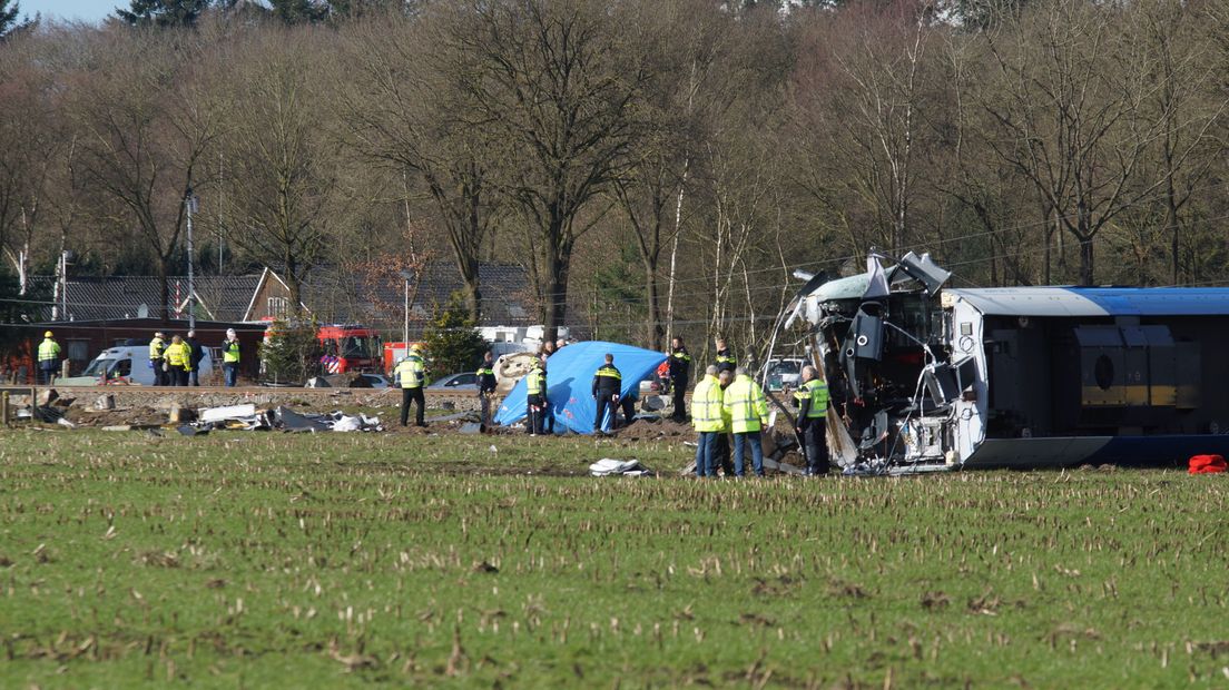 De machinist is omgekomen (Rechten: RTV Drenthe / Kim Stellingwerf)