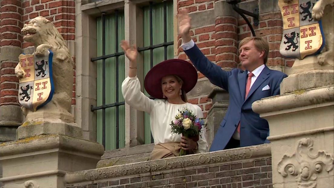 Willem-Alexander en Maxima bij een eerder bezoek aan onze provincie.