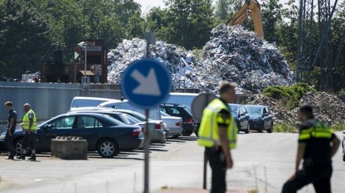 Controle bij afvalbedrijf Ter Horst