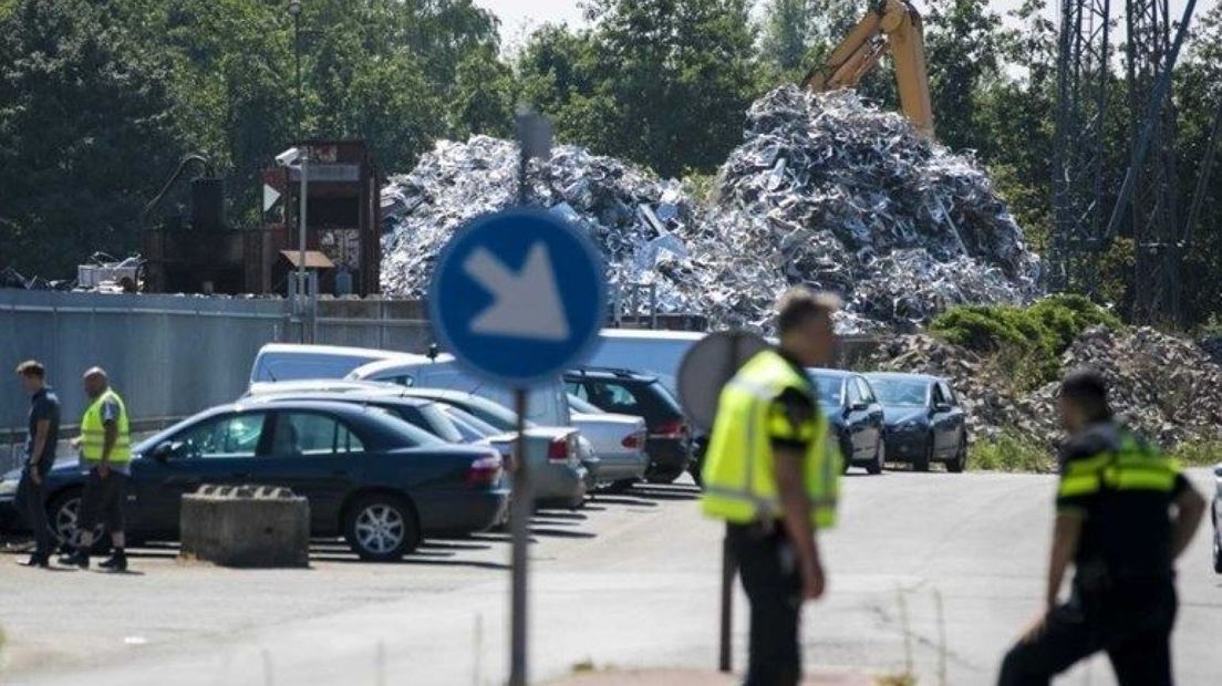 Controle bij afvalbedrijf Ter Horst