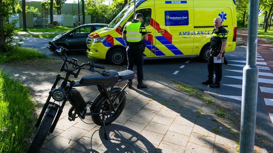Bestuurder van fatbike gewond bij ongeluk. Bestuurder van fatbike gewond bij ongeluk.