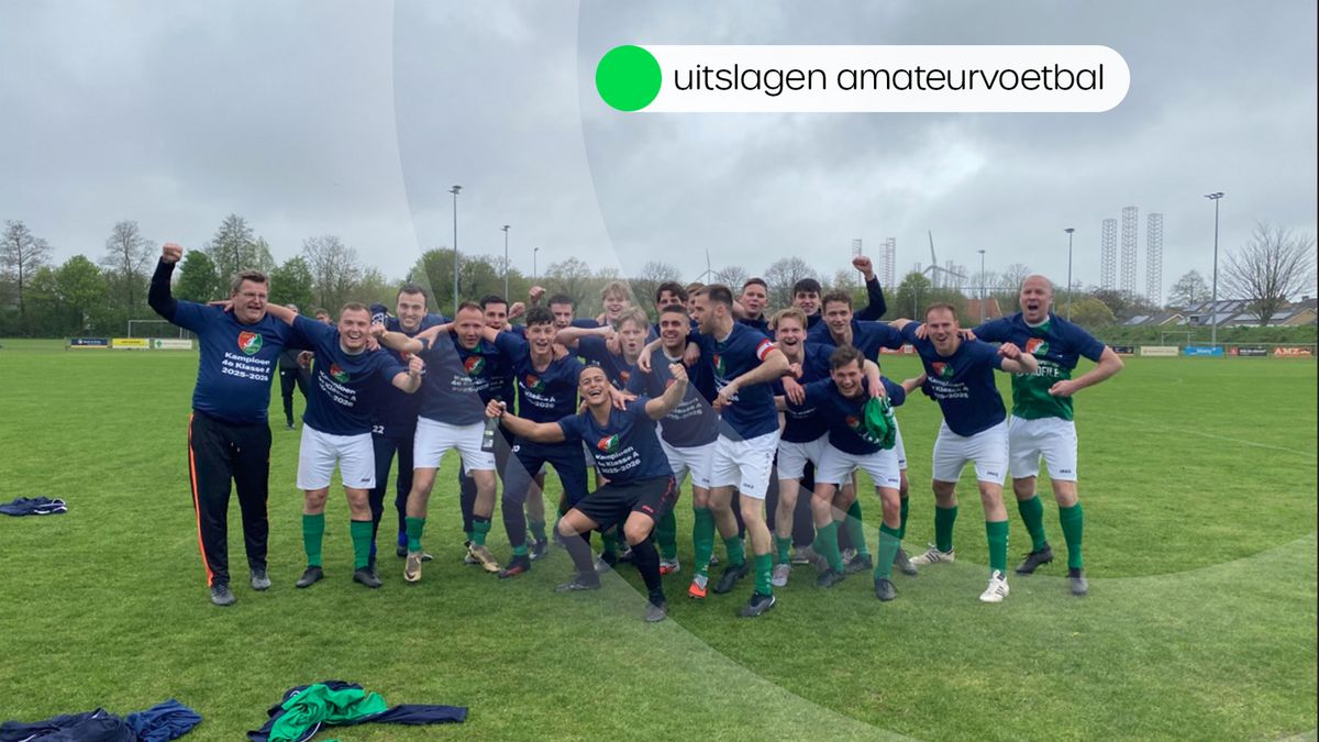Uitslagen amateurvoetbal zaterdag 11 april