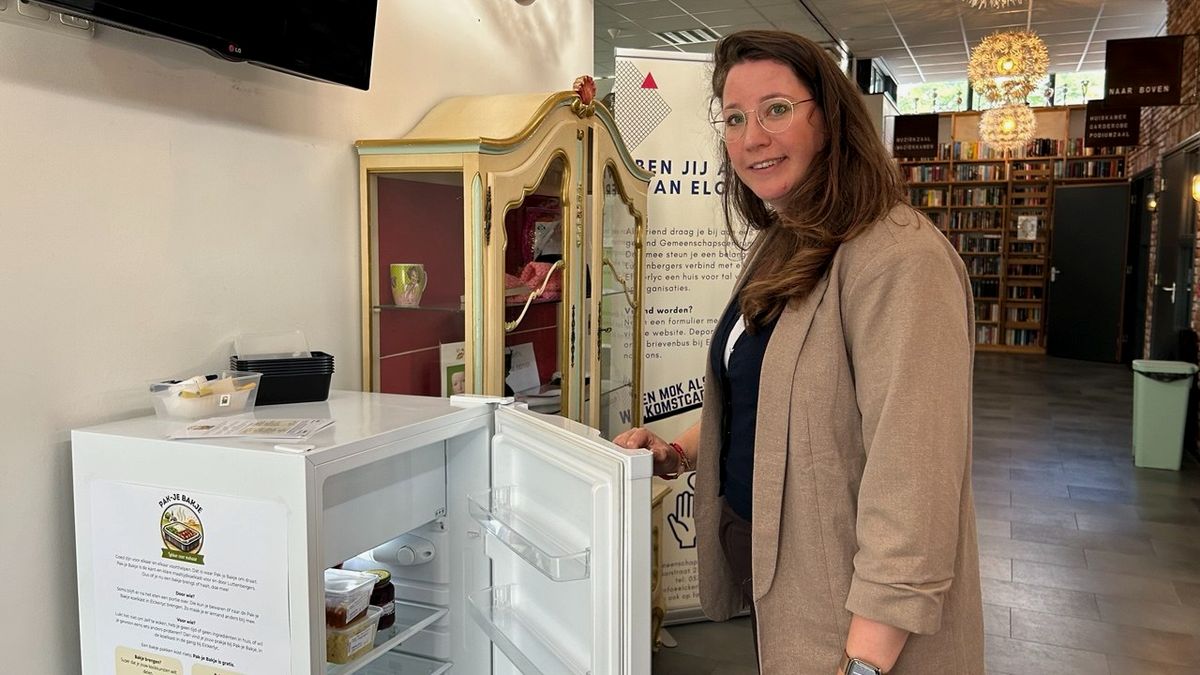 Uit deze koelkast in Luttenberg mag iedereen gratis eten pakken