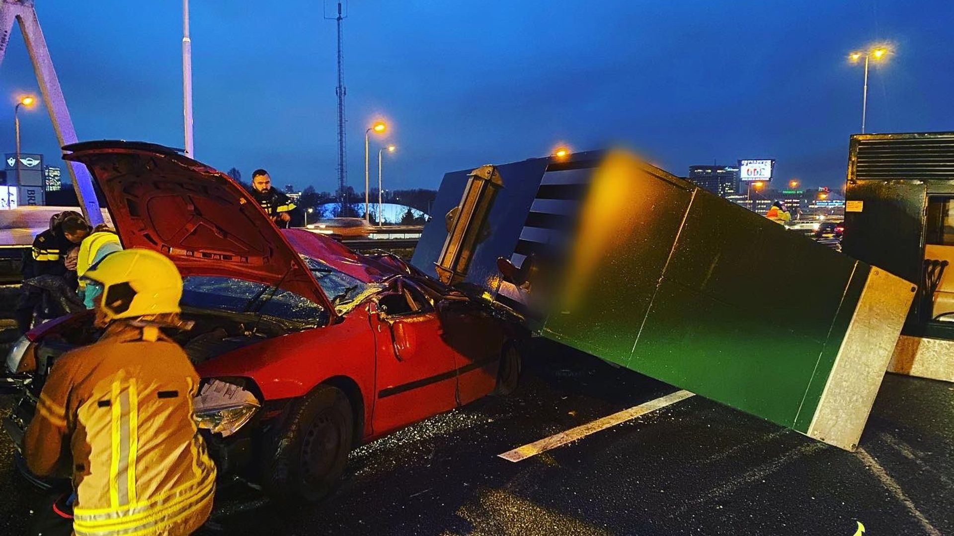 De ravage na het ongeluk